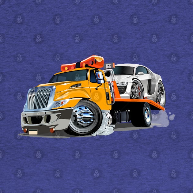 Cartoon tow truck by Mechanik